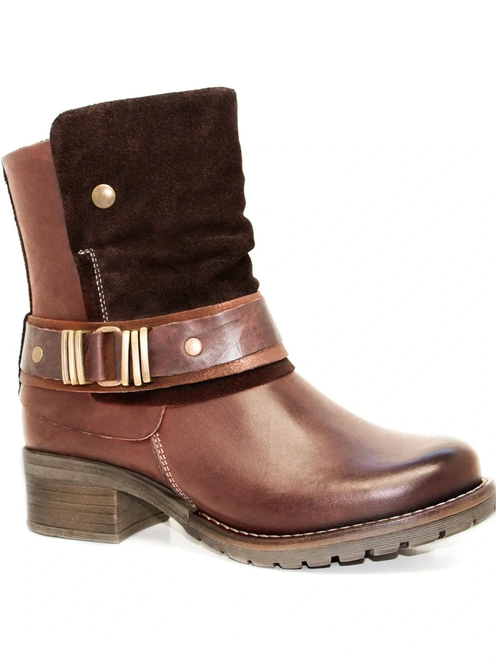 Dromedaris Women's Brown Leather Casual Ankle Boots Size 6.5